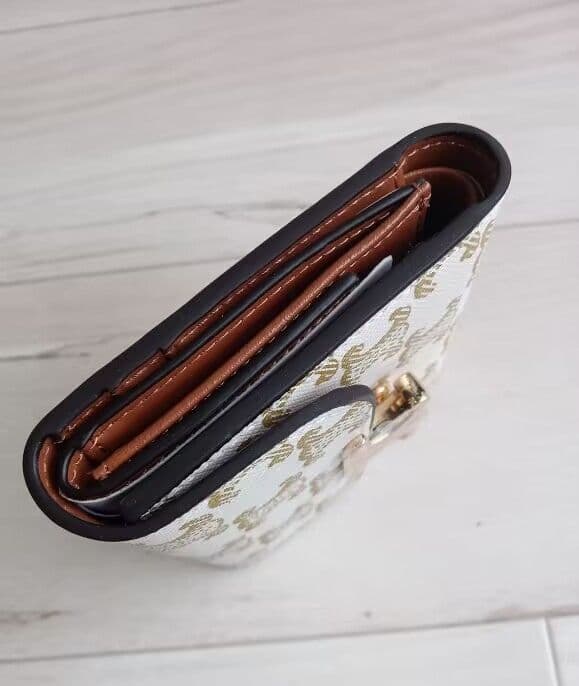 にじさま専用CELINE 三つ折り財布 ホワイト/ブラウン