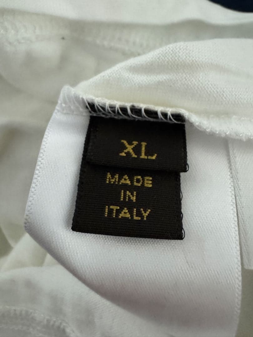Louis Vuitton ホワイト Vネック Tシャツ