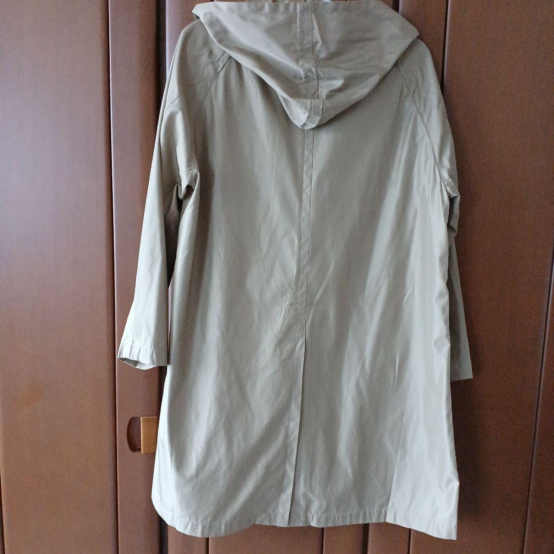 【DANTON 】フード付きベージュコート 36　美品　ポリエステル100%