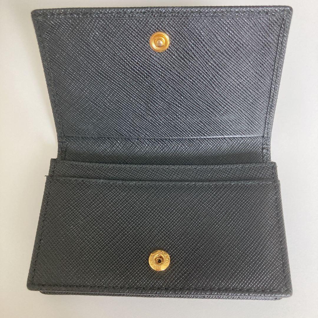 PRADA ブラックレザー 名刺入れ　カードケース　プラダ　美品