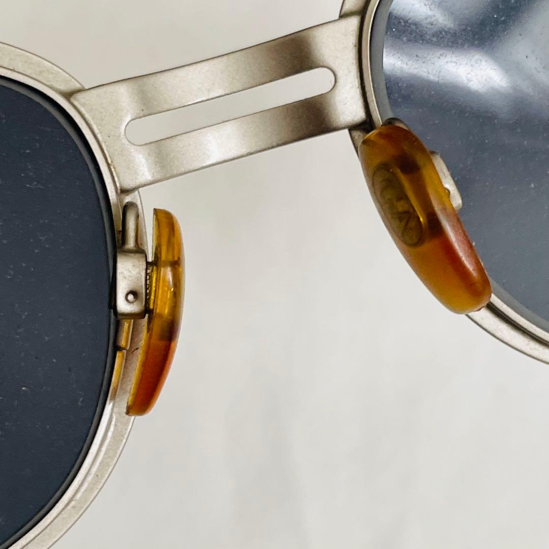 EMPORIO ARMANI サングラス シルバーフレーム スクエア型