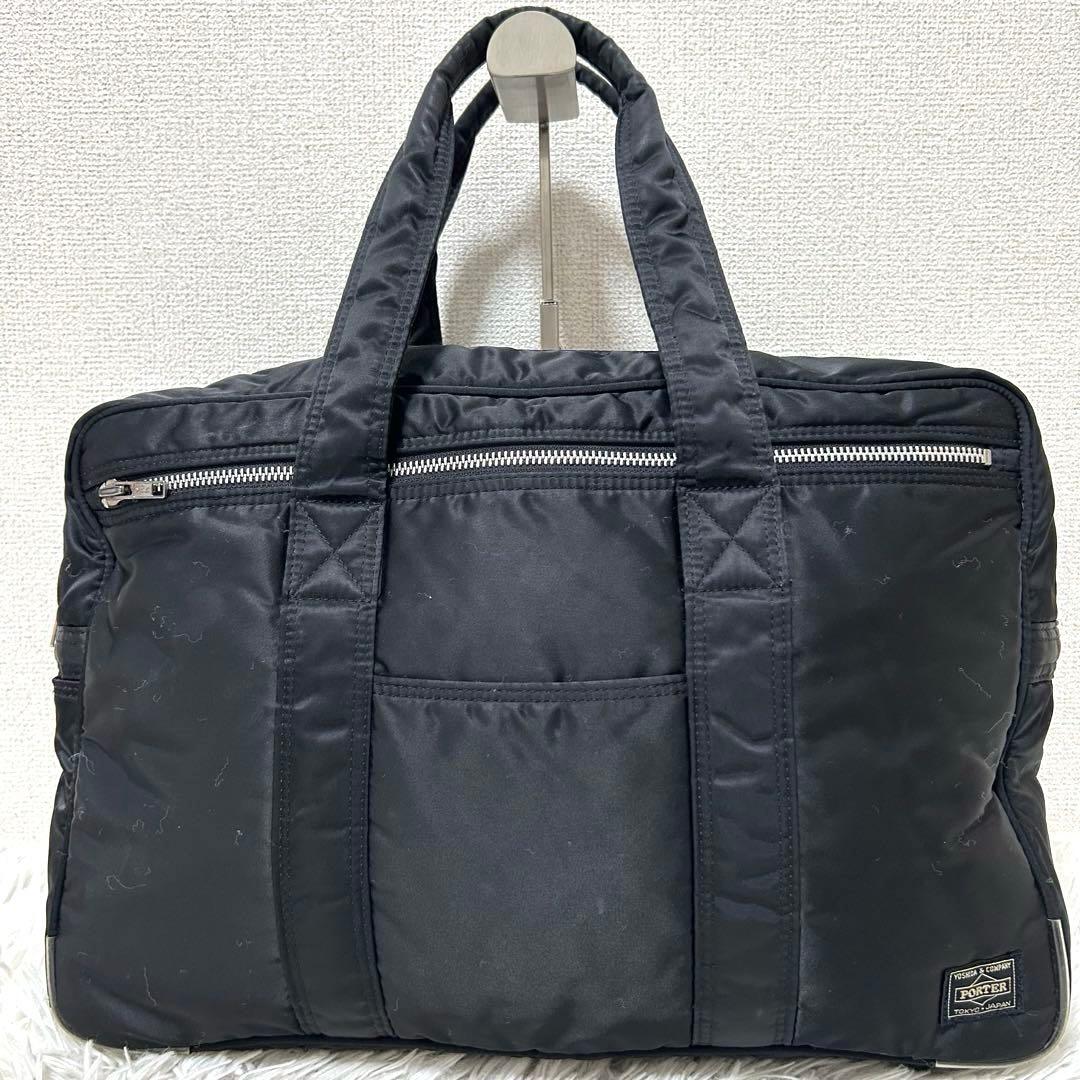 【美品✨大容量/旅行】ヘッドポーター　ボストンバッグ　ブラック　ナイロン　希少
