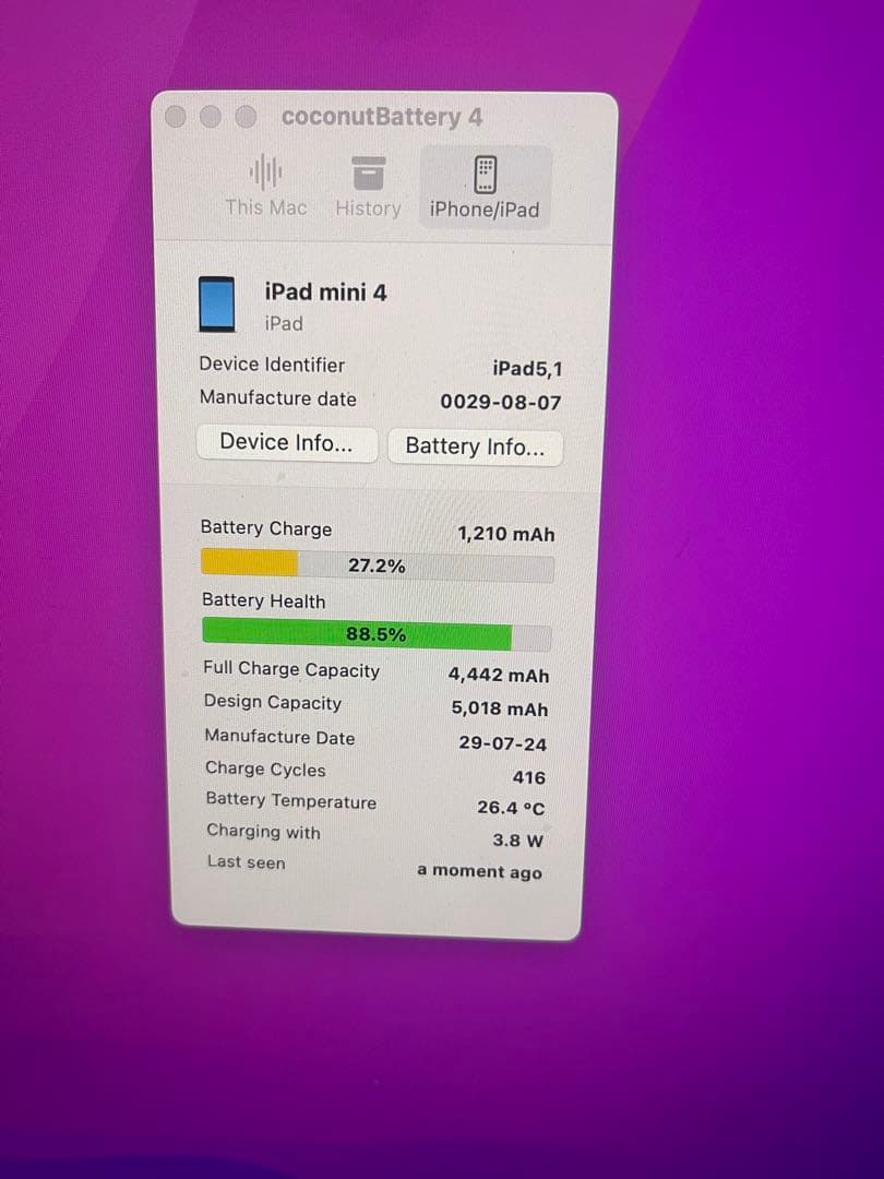 Apple iPad Mini 4 128GB スペースグレー