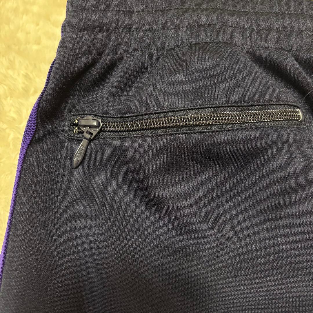 【人気】NEEDLES TRACK PANT 紫ストライプ　ストレート　美品
