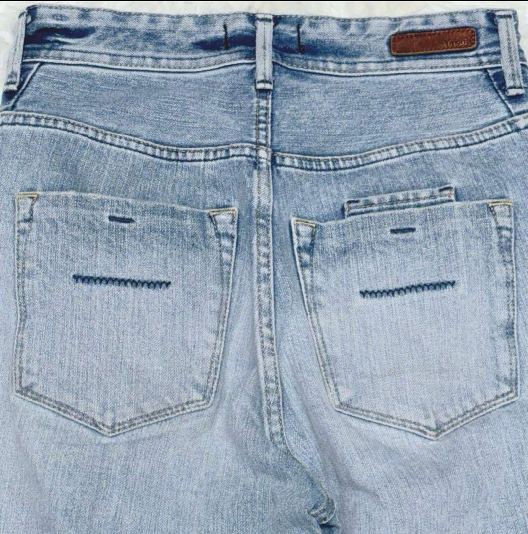 YANU K ヤヌーク　High Waist RUTH ライトブルーデニム　24