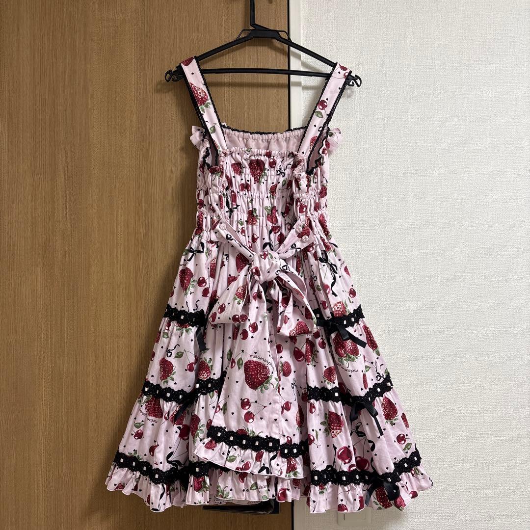 メタモルフォーゼ Lady Fruit シャーリングティアードジャンパースカート