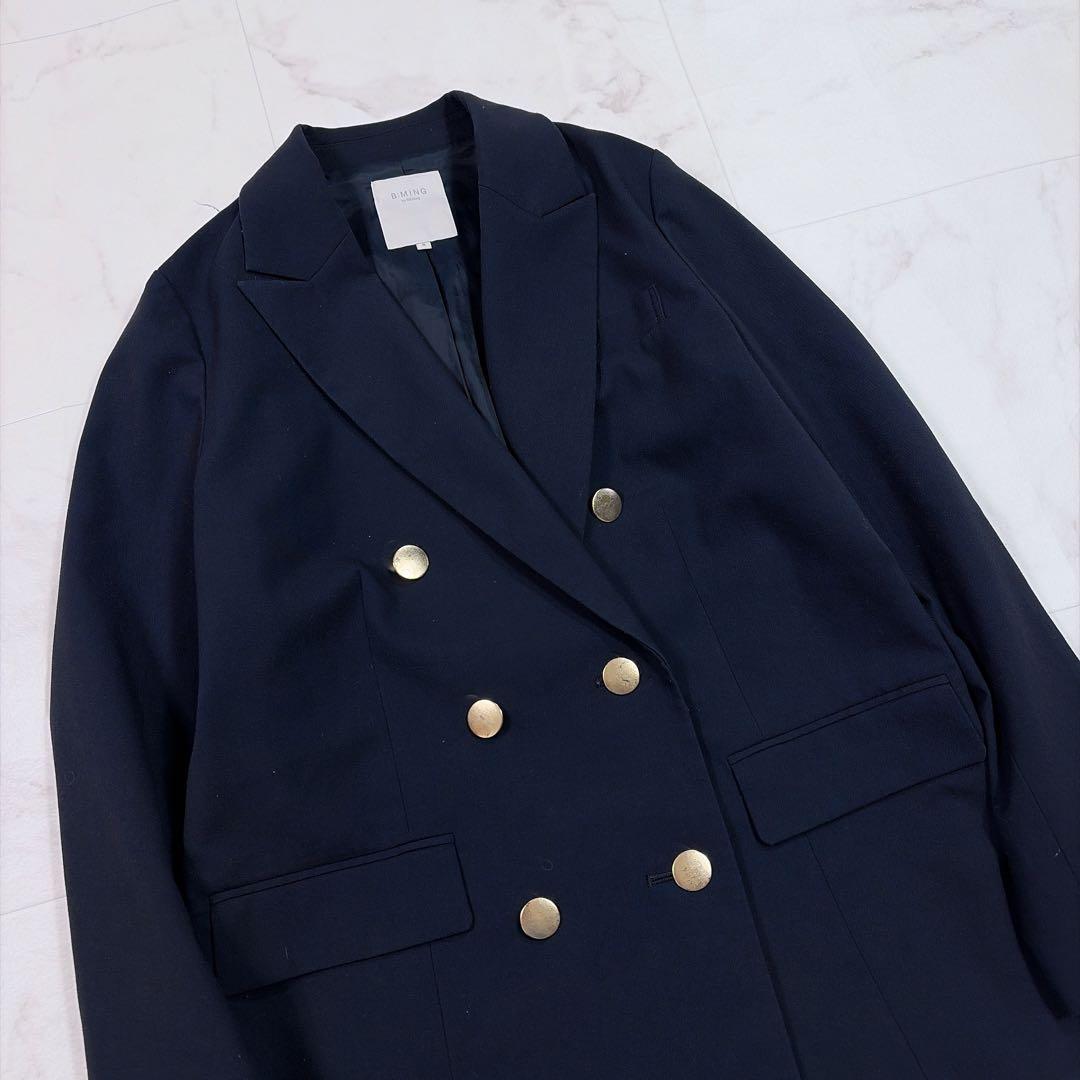 Carremanコラボ　ビーミングby BEAMS 紺ブレ 金ボタン　S