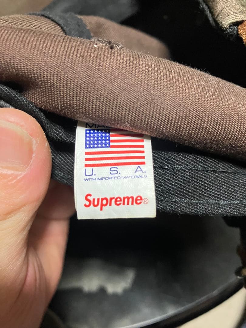 supreme ブラウンキャップ