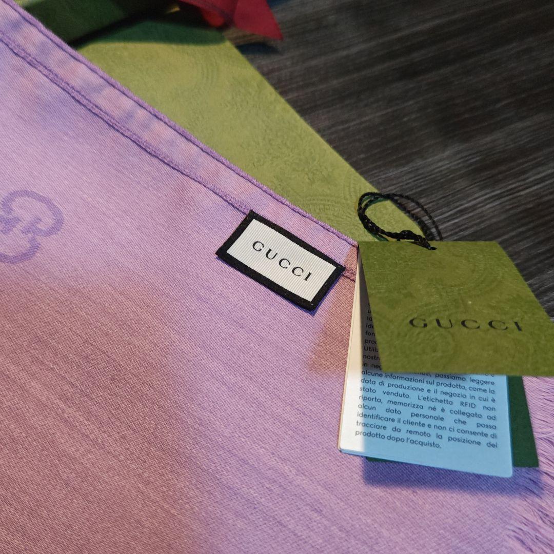 専用❤新品箱付き❤GUCCI マフラー ショール ストール スカーフ❤薄手紫❤