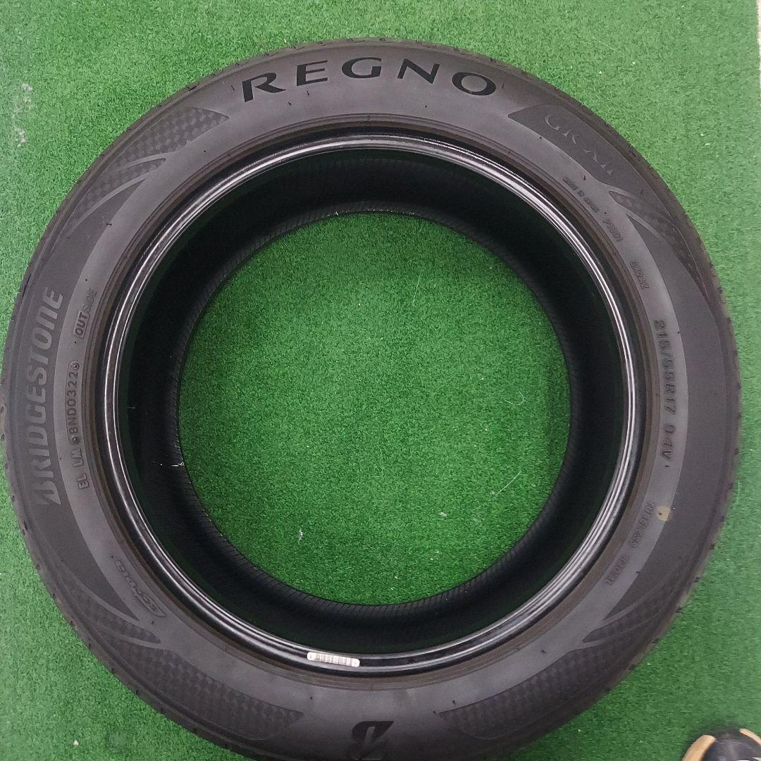 ①美品・送料込　215/55R17　ブリヂストン　レグノ　REGNO GRXII