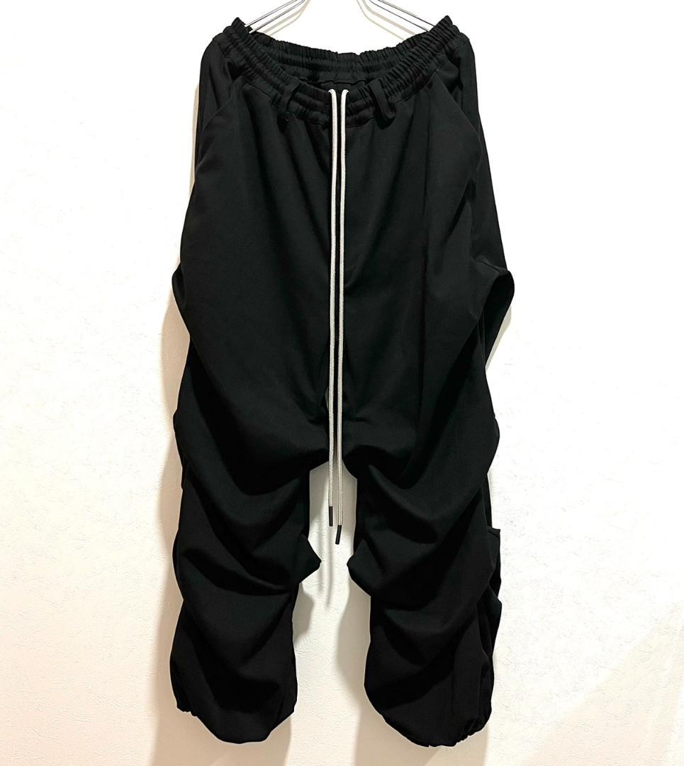 【美品】 A.F ARTEFACT ドローストリング タックワイドパンツ 3