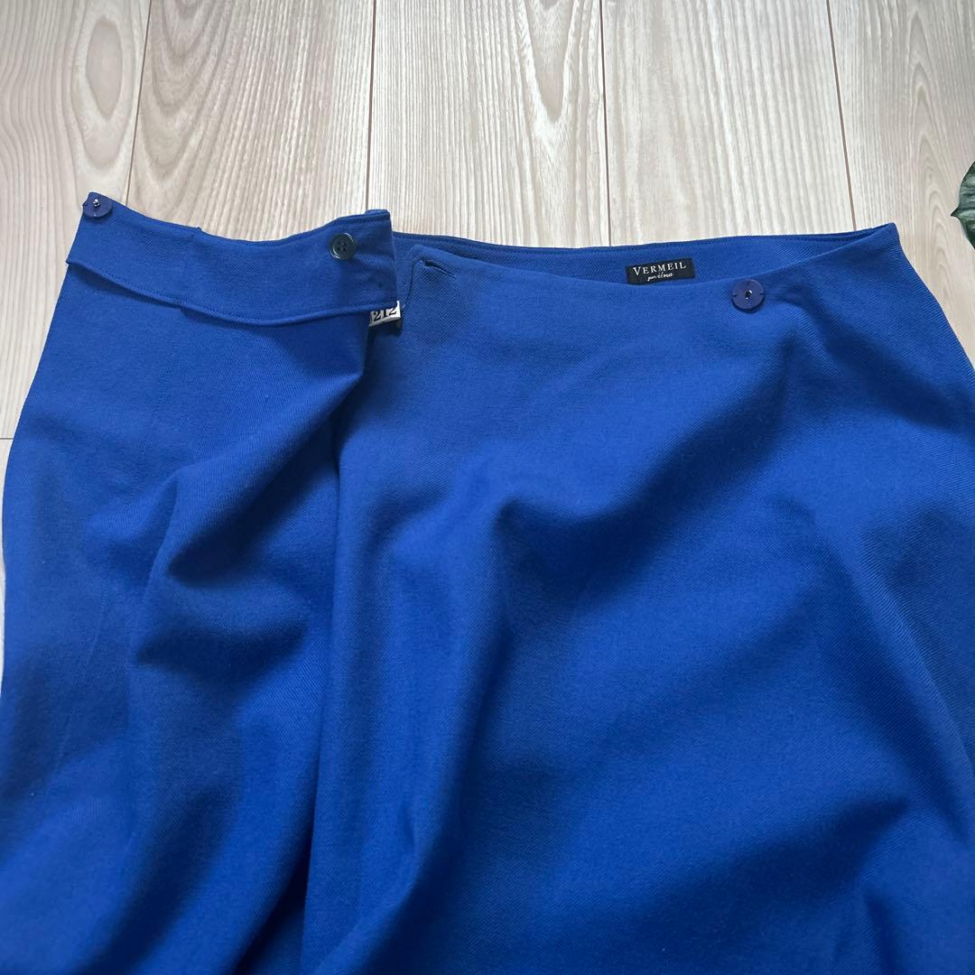 美品＊VERMEIL par iena ウール100% フレア　ロングスカート