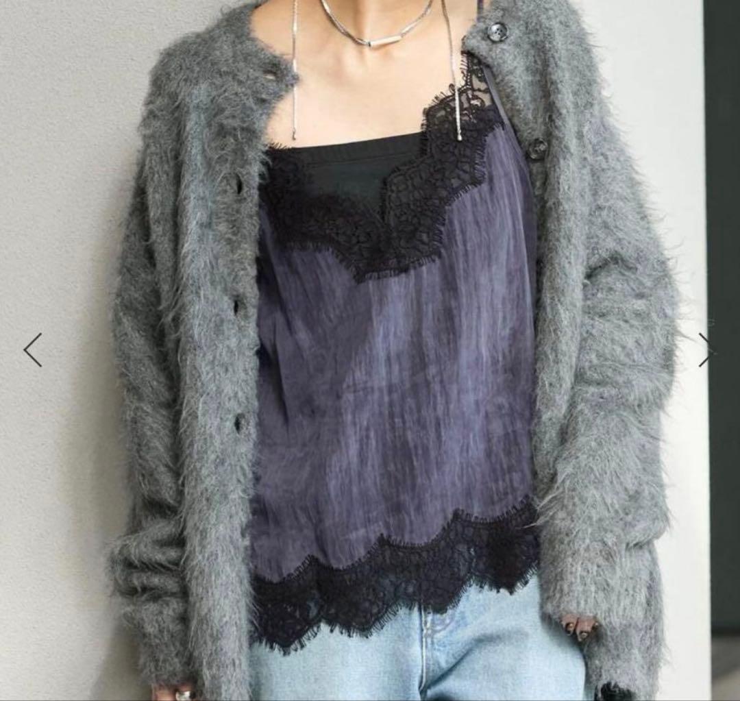 ジャーナルスタンダード　フィブリルリヨセルキャミ　ネイビー
