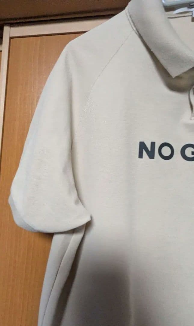CLUBHAUS×NO COFFEE ベージュポロシャツ