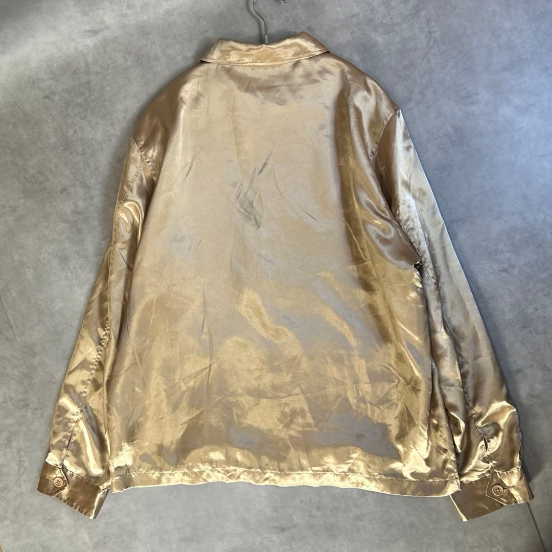 【希少】Lサイズ Stüssy ステューシー サテン レーシング ジャケット