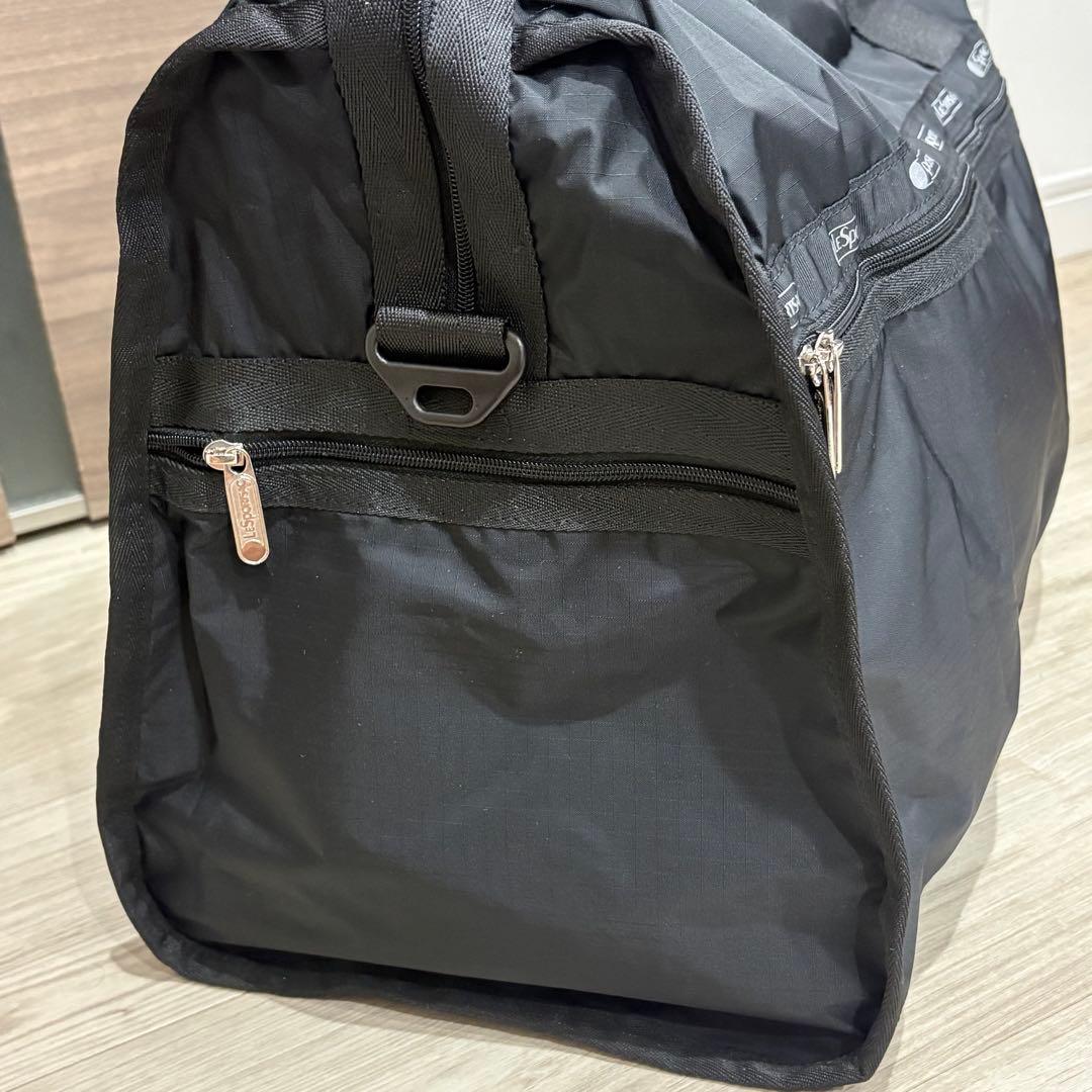 【新品 ・軽量・大容量】レスポートサック 黒 ボストンバッグ ショルダー付き