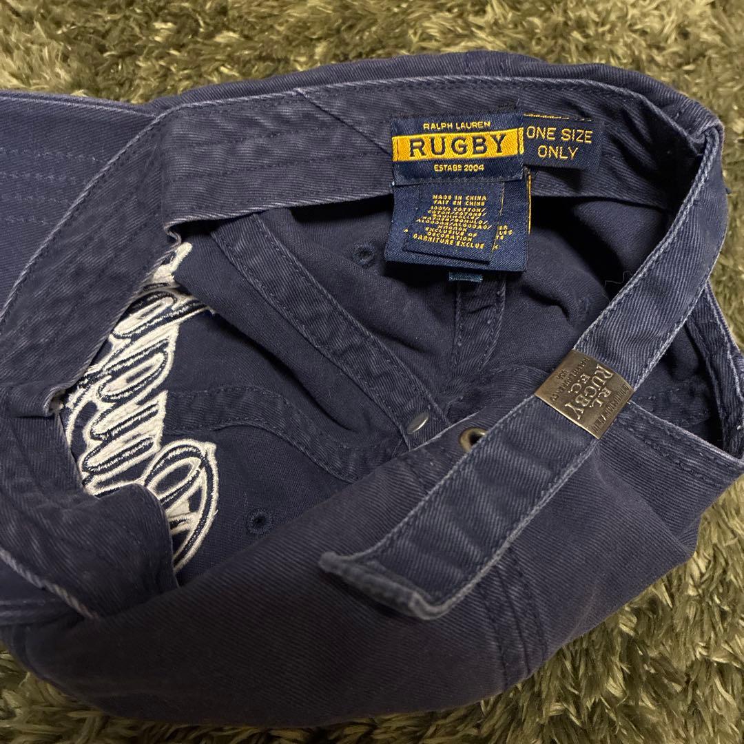 【希少】RRL ラルフローレン ラグビー キャップ ネイビー