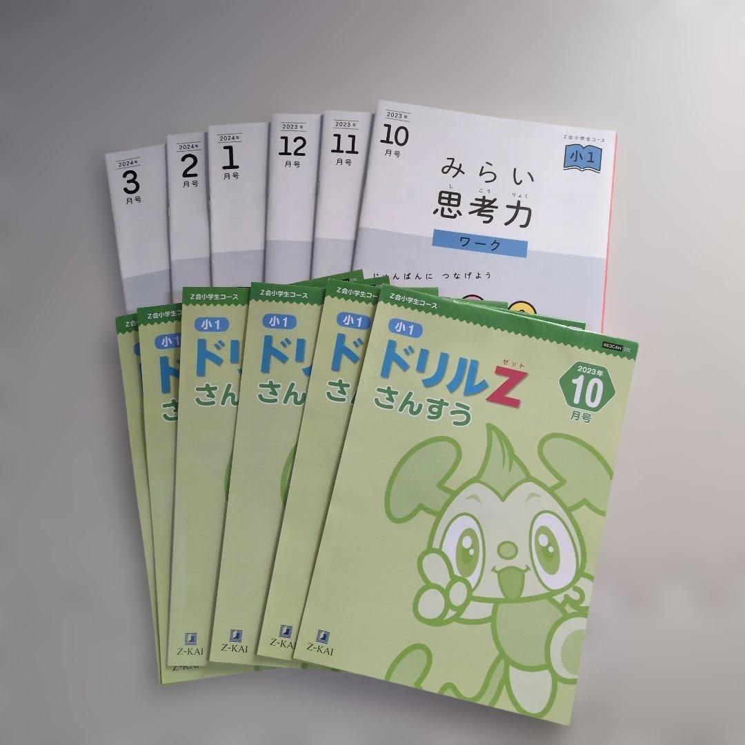 【ナツ】【Z会小学1年】エブリスタディワーク/みらい思考力等≪4～3月号≫