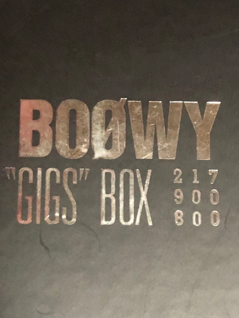 BOØWY \"GIGS''BOX DVD 8枚組