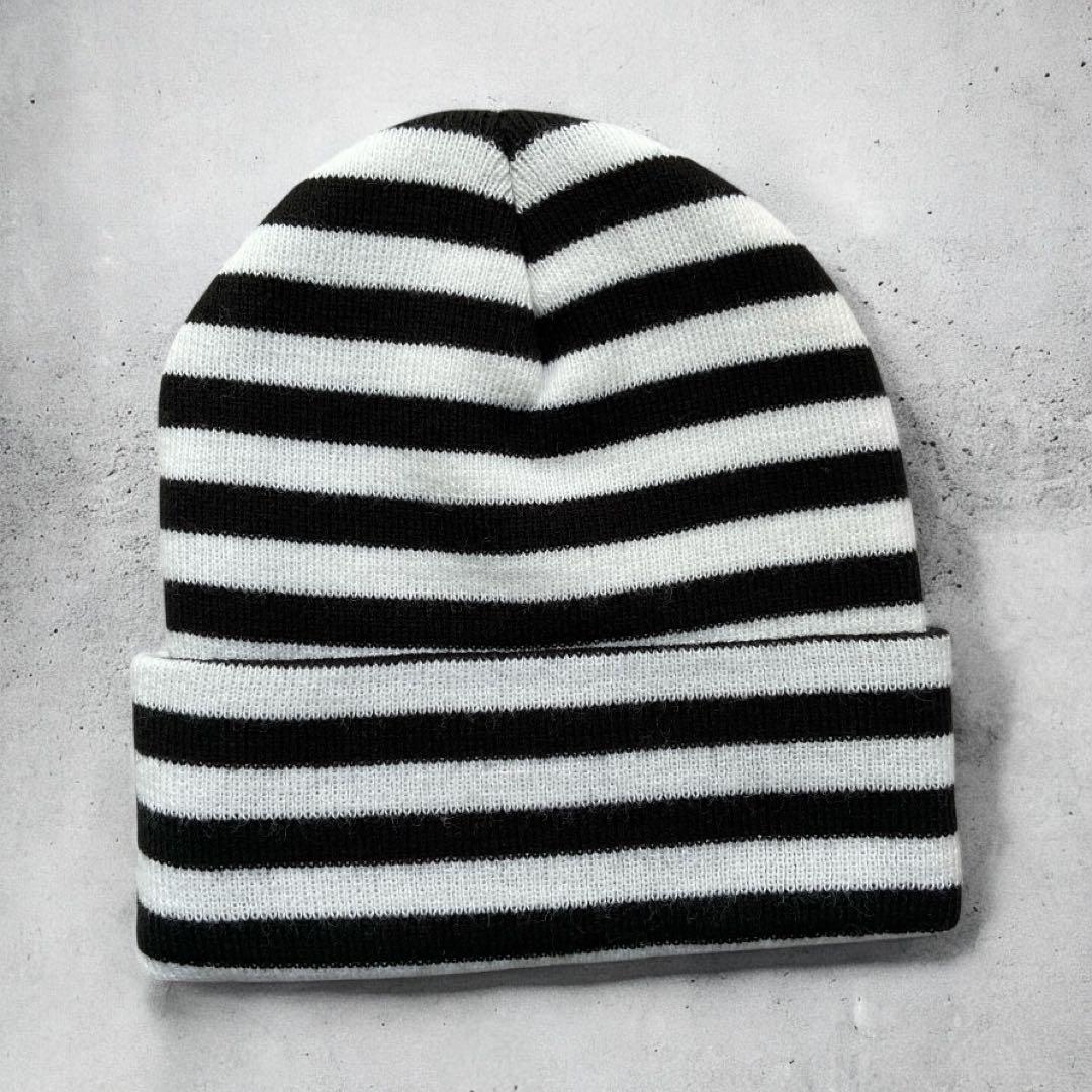 帽子 SUPREME 16AW VERTICALLOGO STRIPEDBEANIE
