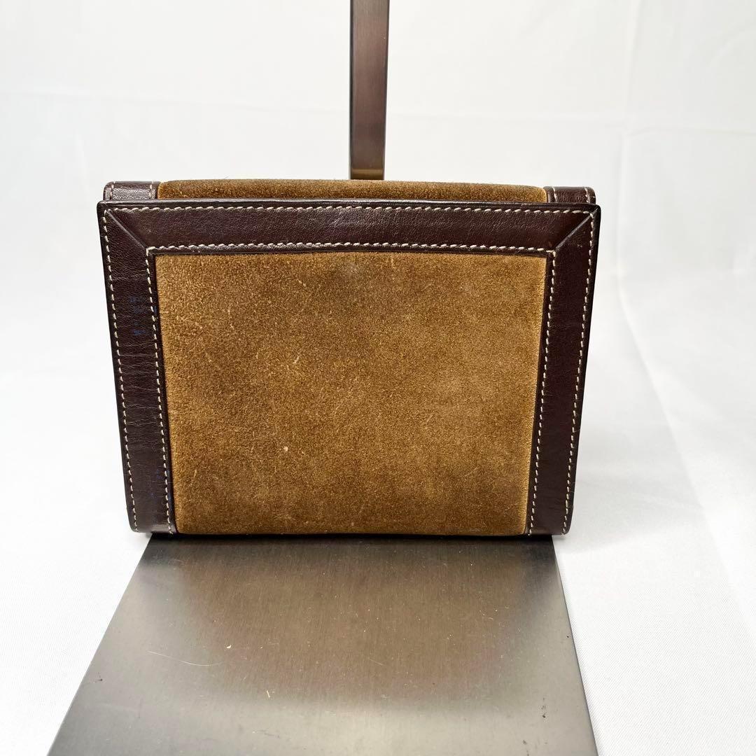 LOEWE ロエベ アナグラム 二つ折り財布 レザー ブラウン 茶