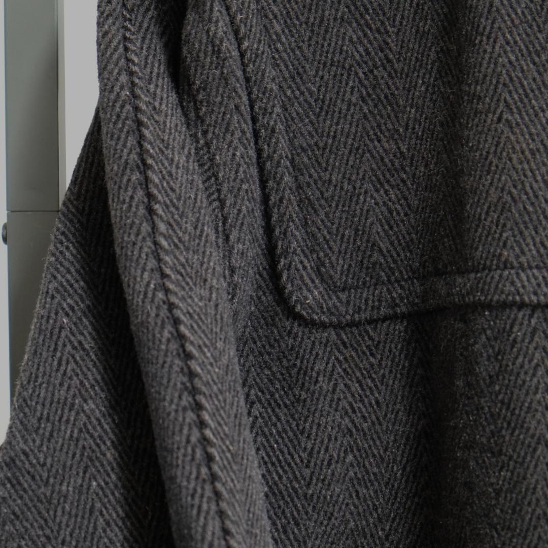 【美品】HELLY HANSEN ヘリンボーン ダッフルコート L ロング丈