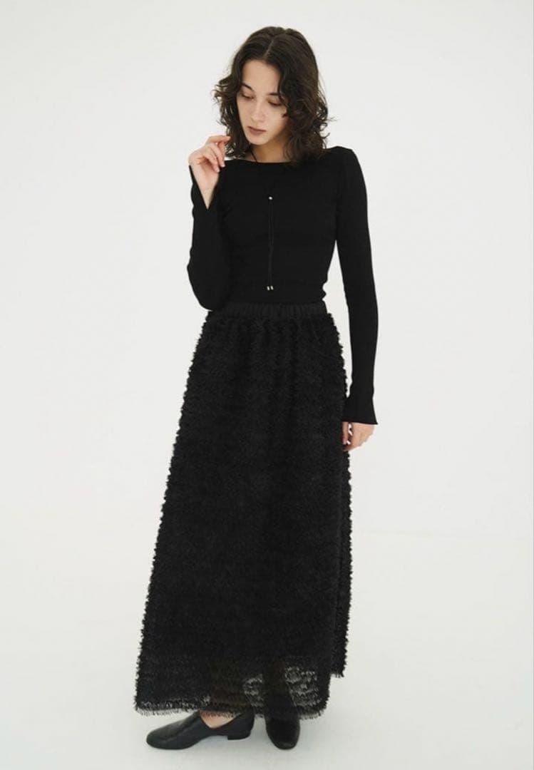 【今期新作/新品】CLANE FRILL GATHER DOME SKIRT