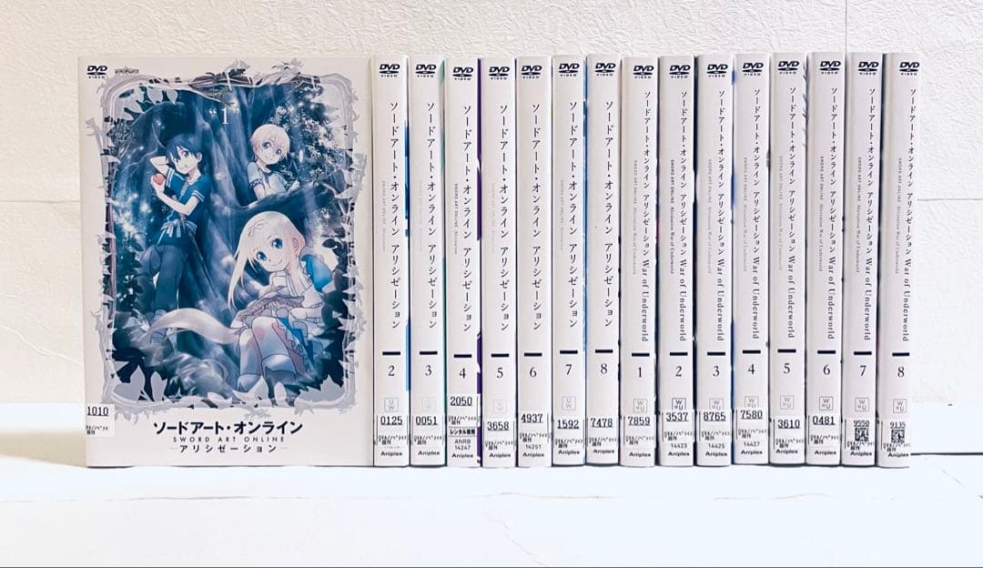 ソードアート・オンライン　アリシゼーション １期+２期　【全16巻】　DVD