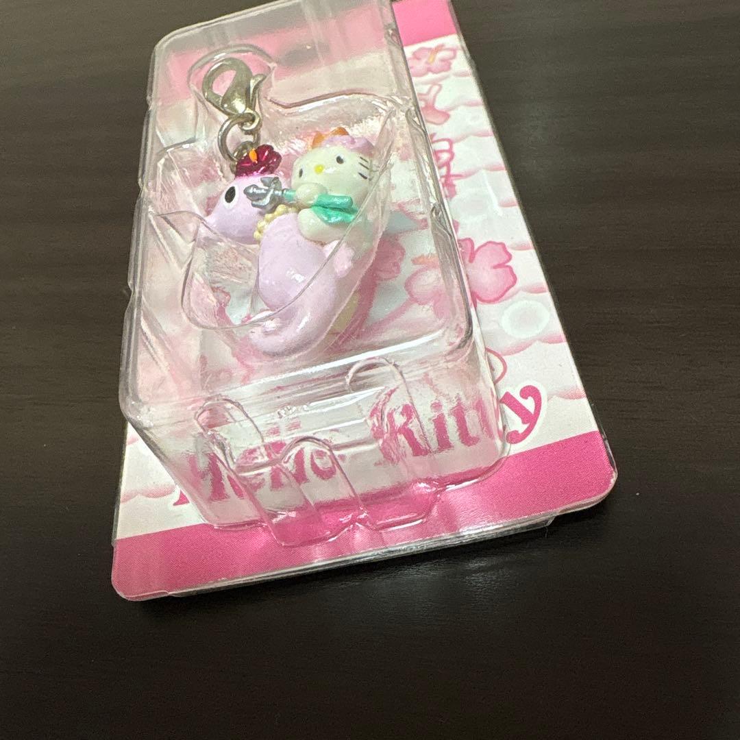 ハローキティ　タツノオトシゴ　ファスナーマスコット
