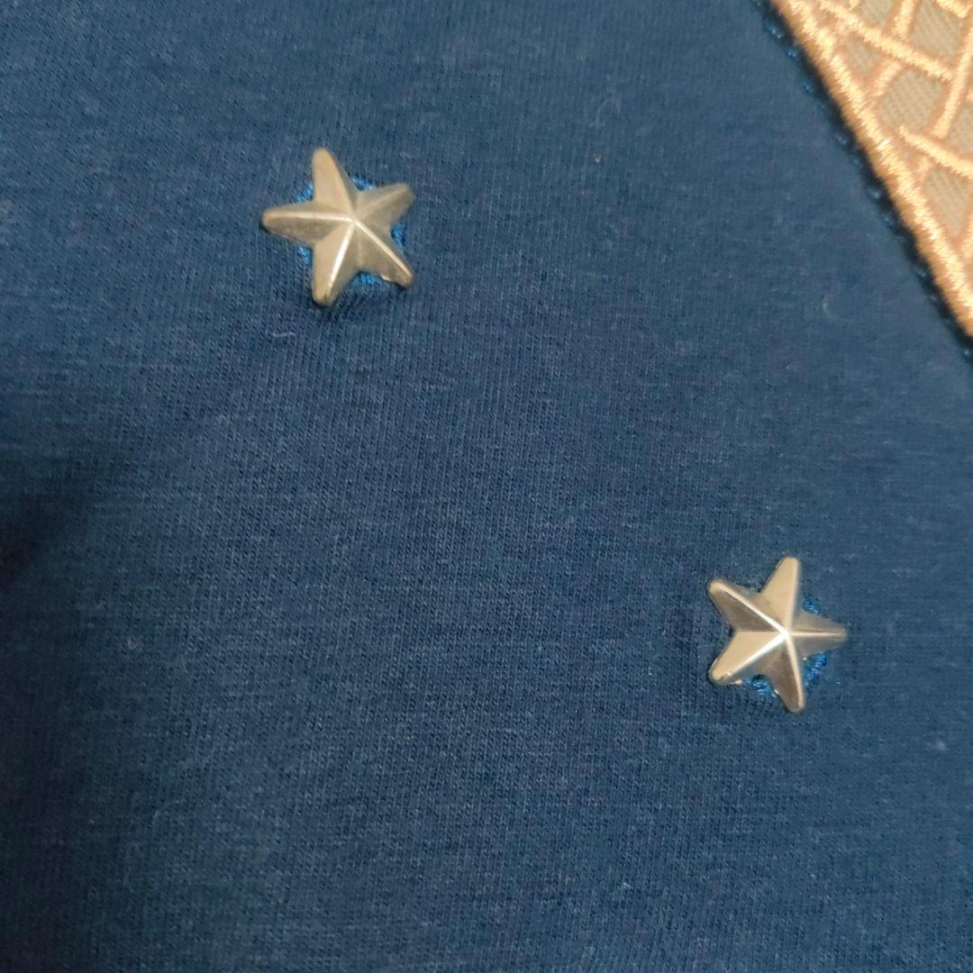 大きめ COACH コーチ Tシャツ 宇宙 レキシーRexy 恐竜 紺 XXL