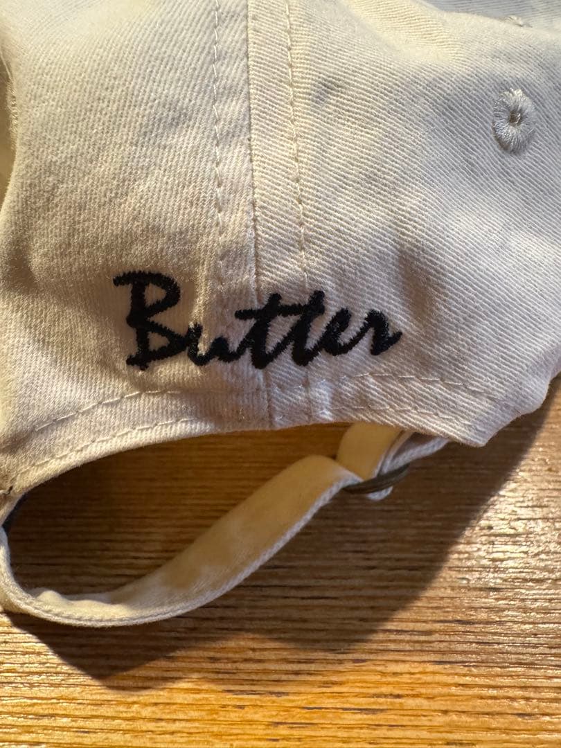 Butter goodsキャップ ホワイト 太陽