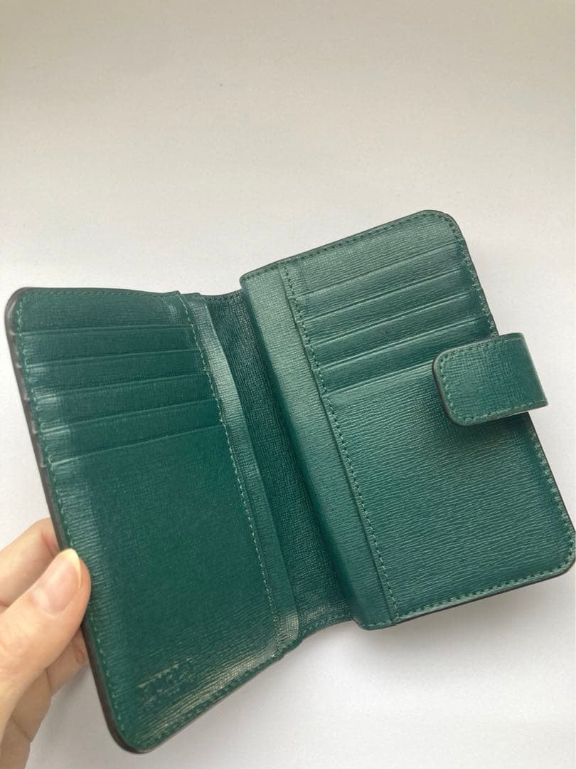 FURLA グリーン 二つ折り財布