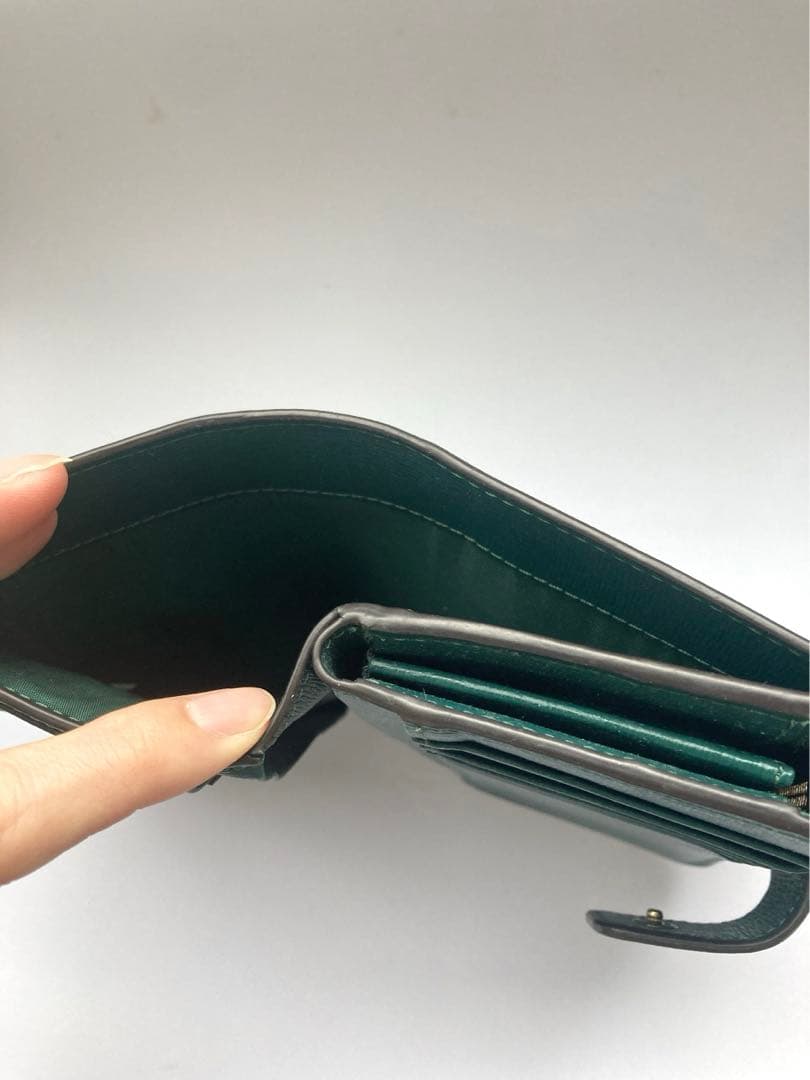 FURLA グリーン 二つ折り財布