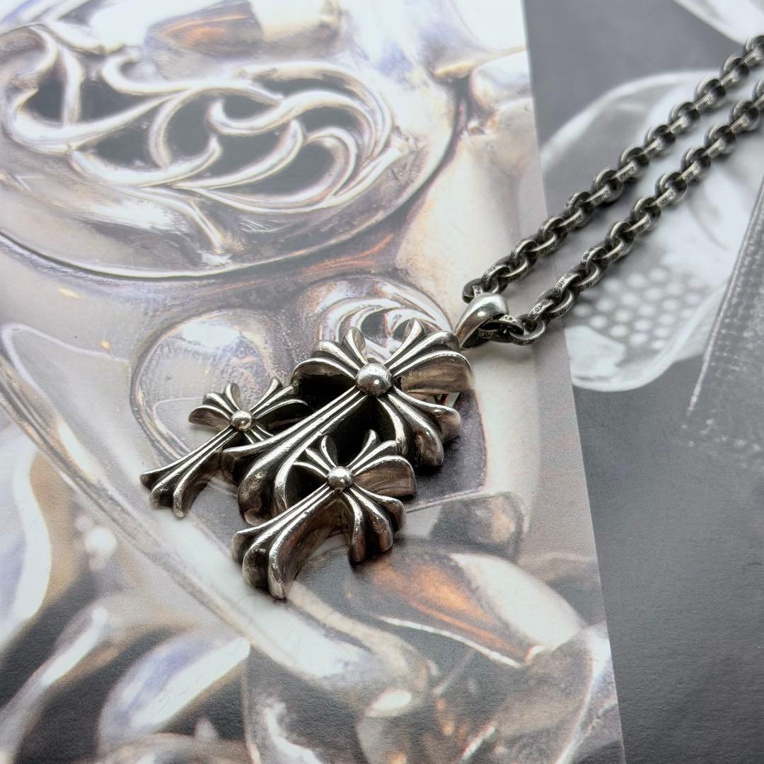 クロムハーツ TRIPLE CROSS PENDANT インボイス原本あり