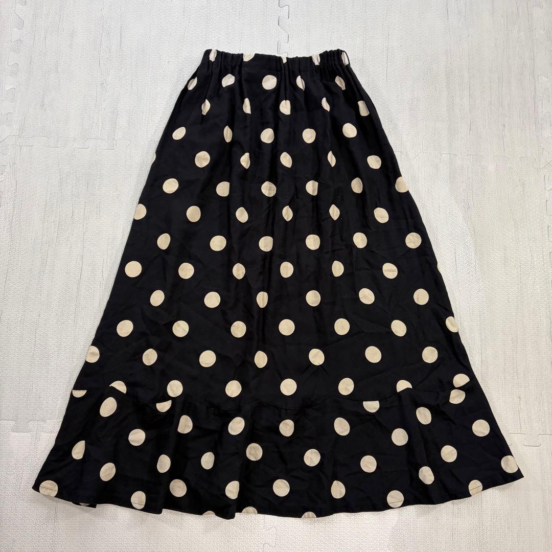 COMME des GARCONS ドット レイヤード フレア ロングスカート