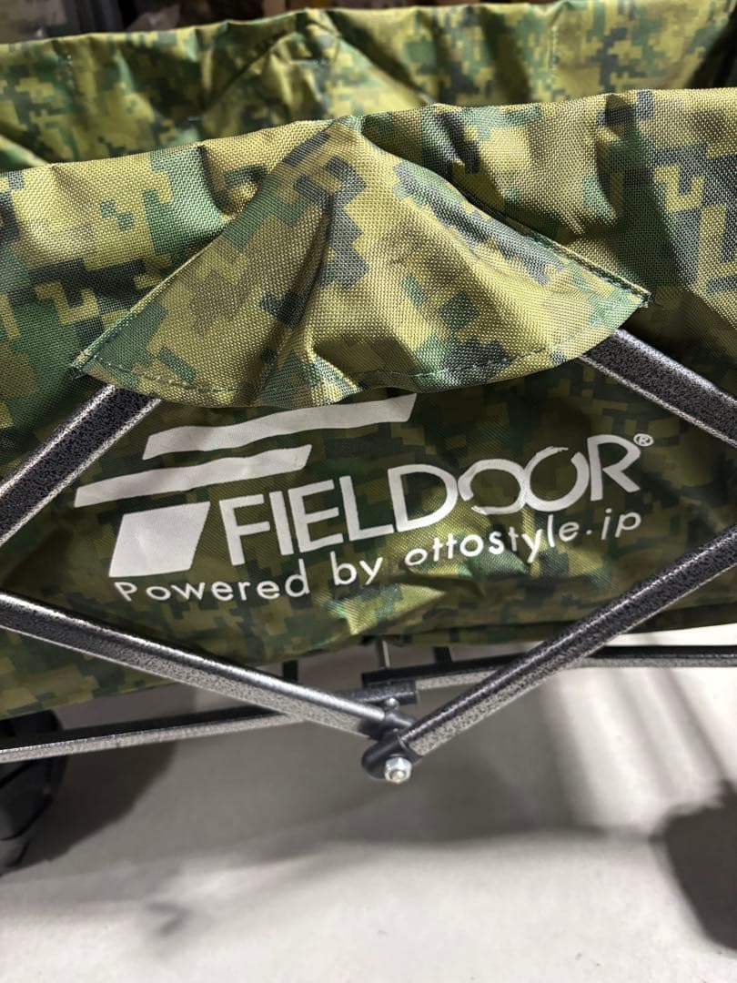 新品未使用　FIELD DOOR 折りたたみ式　迷彩キャリーカート