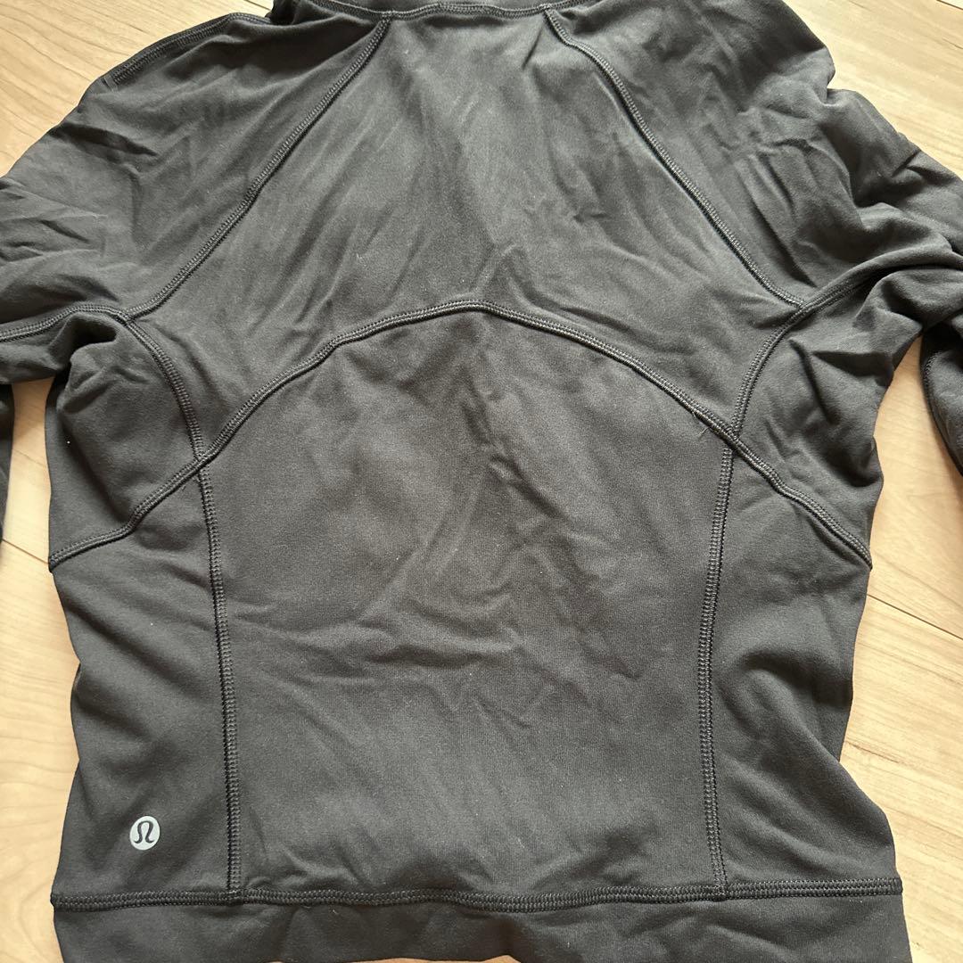 ルルレモンRulu Run Cropped 1/2 Zip ブラック サイズ6