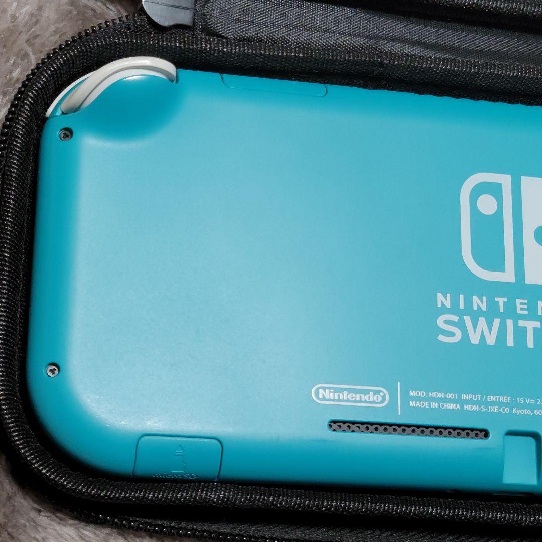 【Nintendo Switch Lite】 ターコイズ 青 本体 ケース