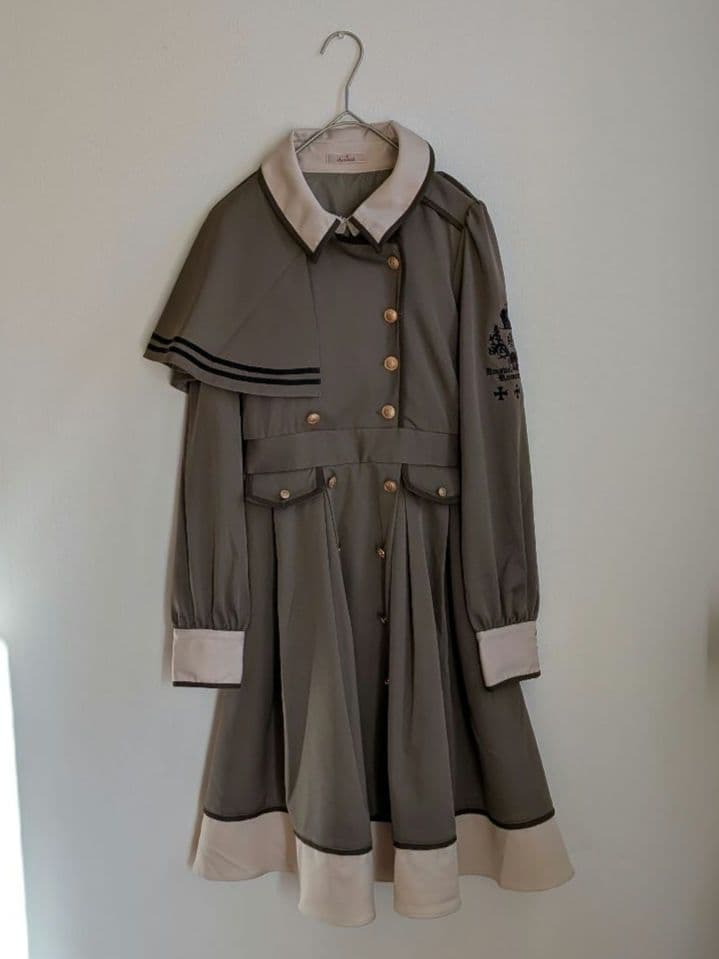 【新品】Amavel　アマベル　クラウンナイトミリタリー　ワンピース　カーキ