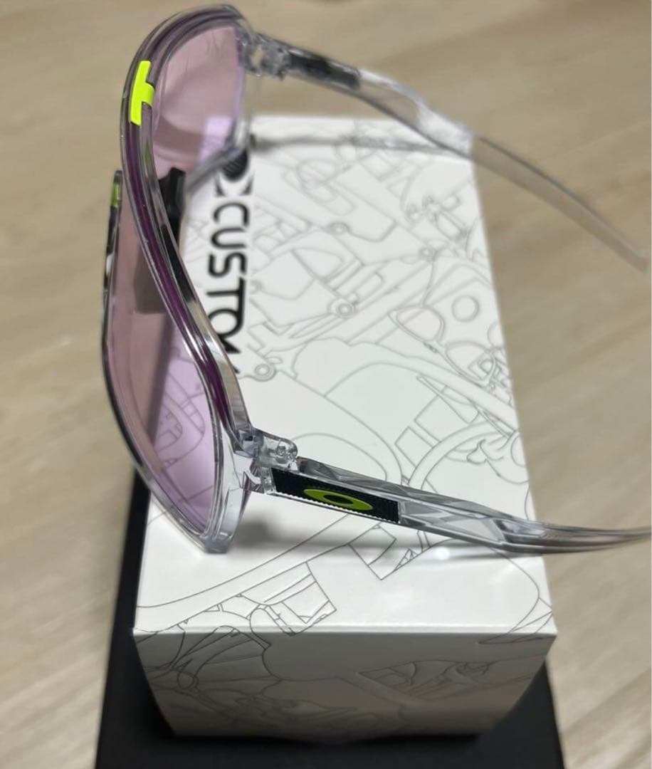 OAKLEY CUSTOM サングラス クリアフレーム パープルレンズ　値下げ中
