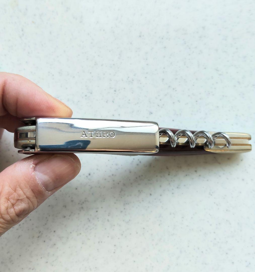 ATHRO ワインオープナー　ソムリエナイフ木製ハンドル