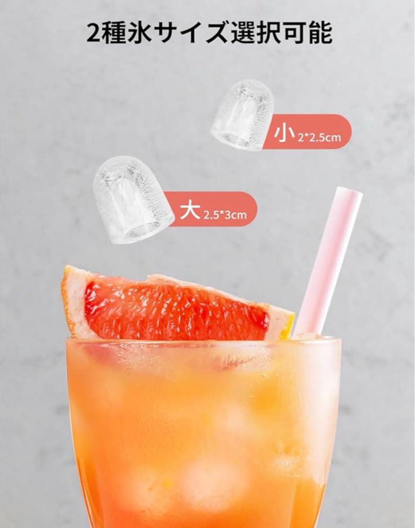 CROWNFUL 製氷機 6分で9個の氷