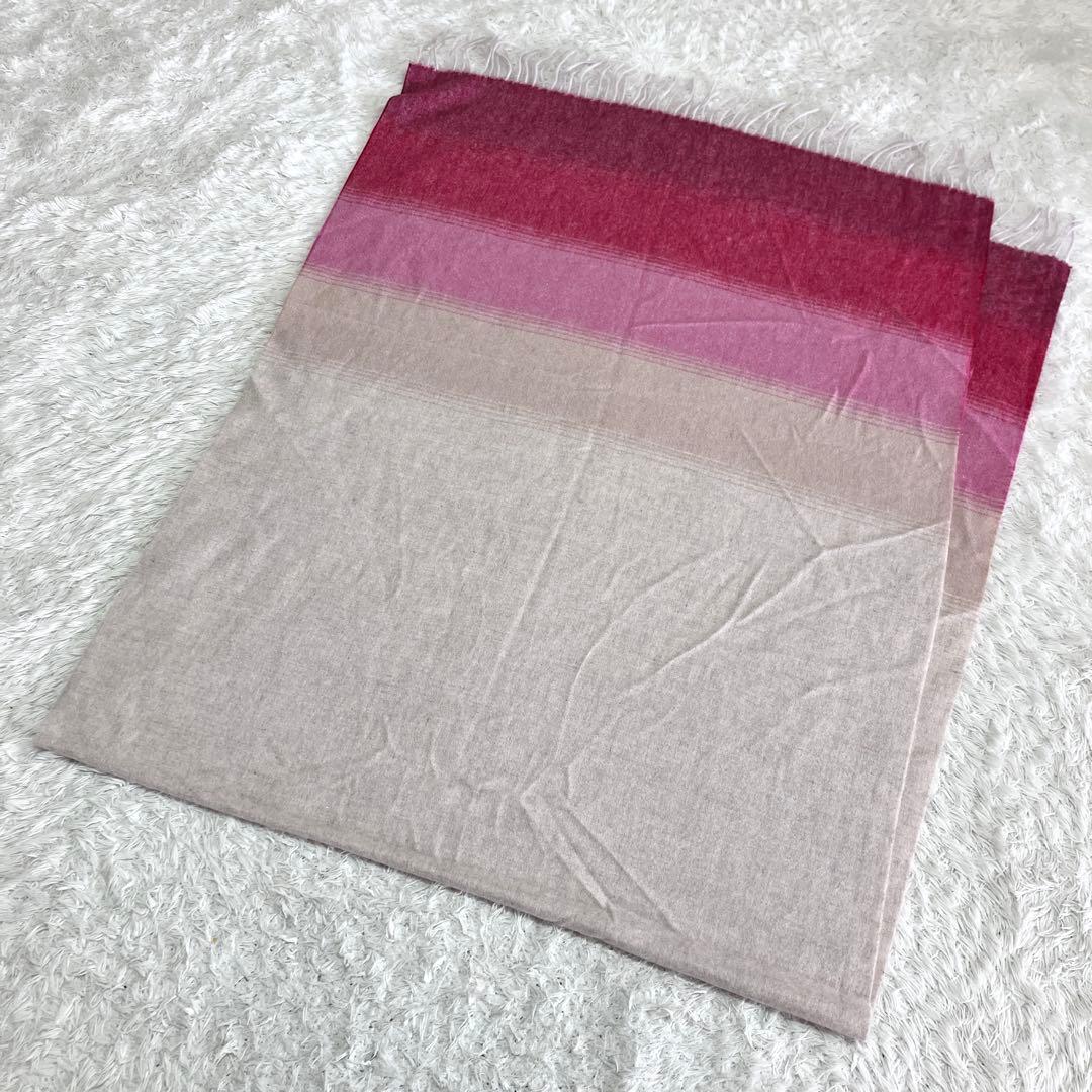 新品タグ付き m.m studio 洗える カシミヤ100％ ストール 大判