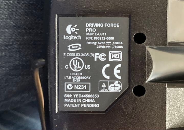 Logitech Driving Force pro ドライビングフォースプロ