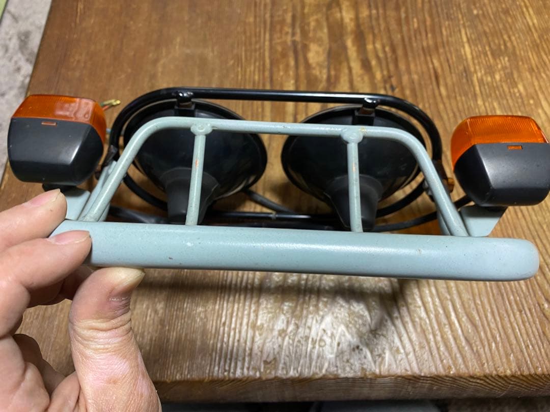 ズーマー純正ヘッドライト、新品爆光LED付き、ウインカー、ステイセット