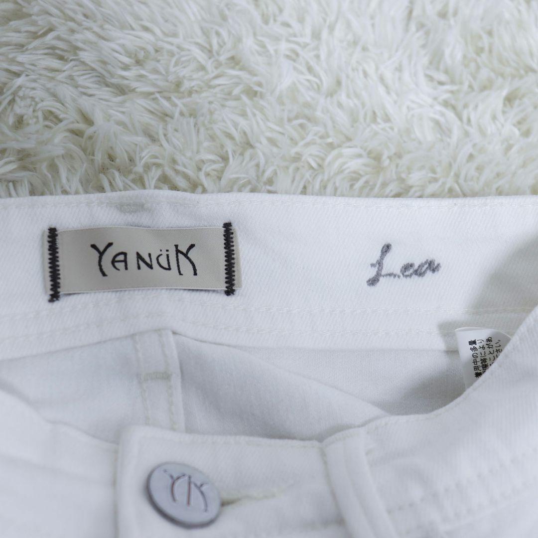YANUK ヤヌーク デニムパンツ ボーイズストレート LEA レア 白 24