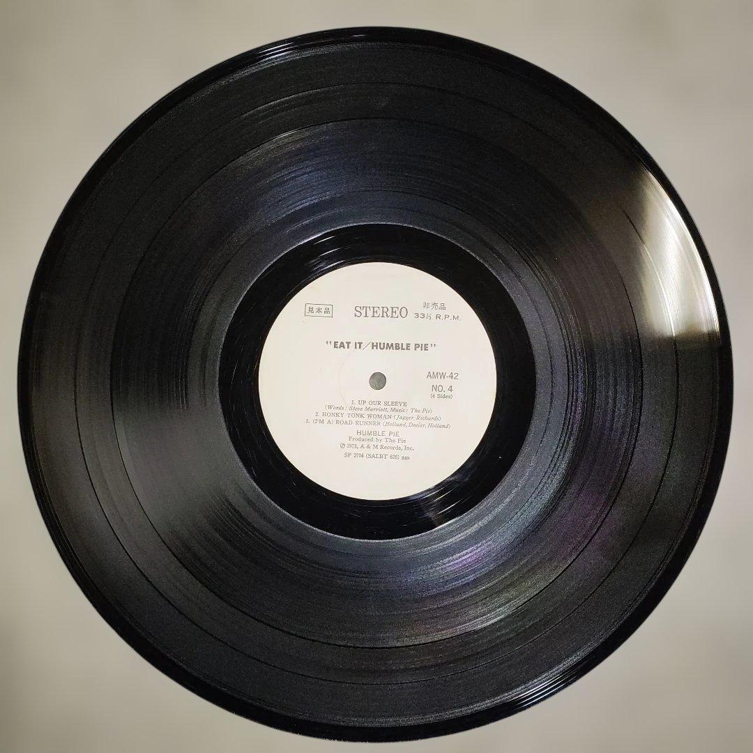 【希少！白ラベル見本盤２ＬＰレコード】ハンブル・パイ／イート・イット