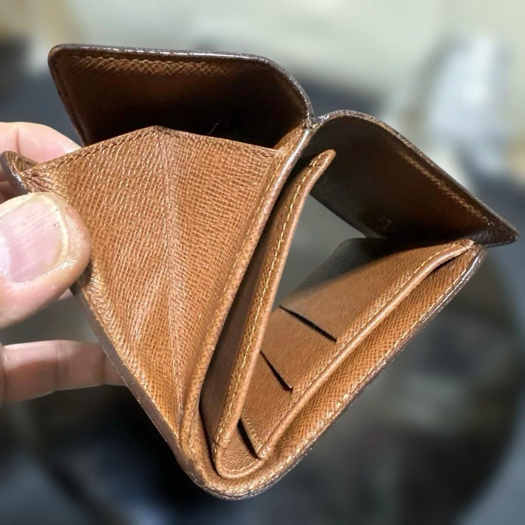 ③★在庫セール/良品 ♪モノグラム Wホック折財布
