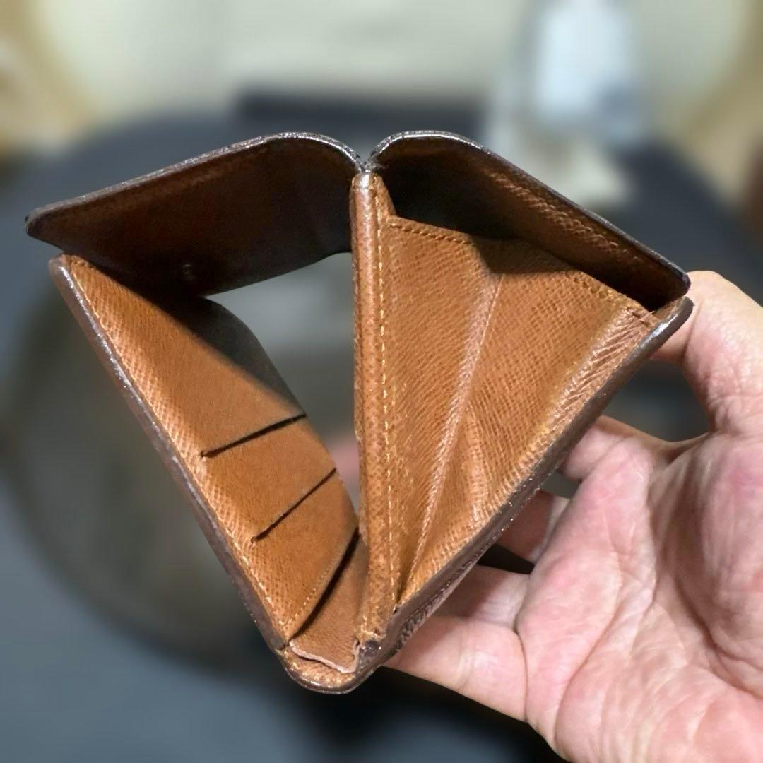 ③★在庫セール/良品 ♪モノグラム Wホック折財布