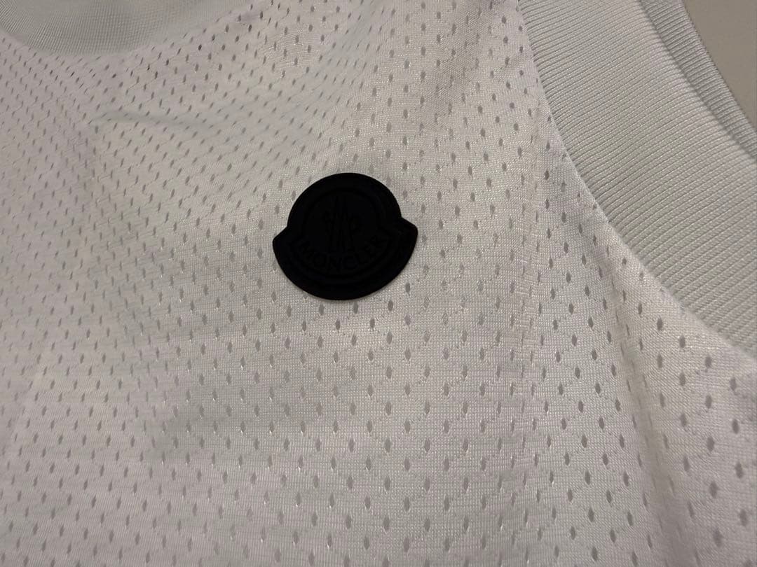 モンクレール　MONCLER ホワイトメッシュタンクトップ